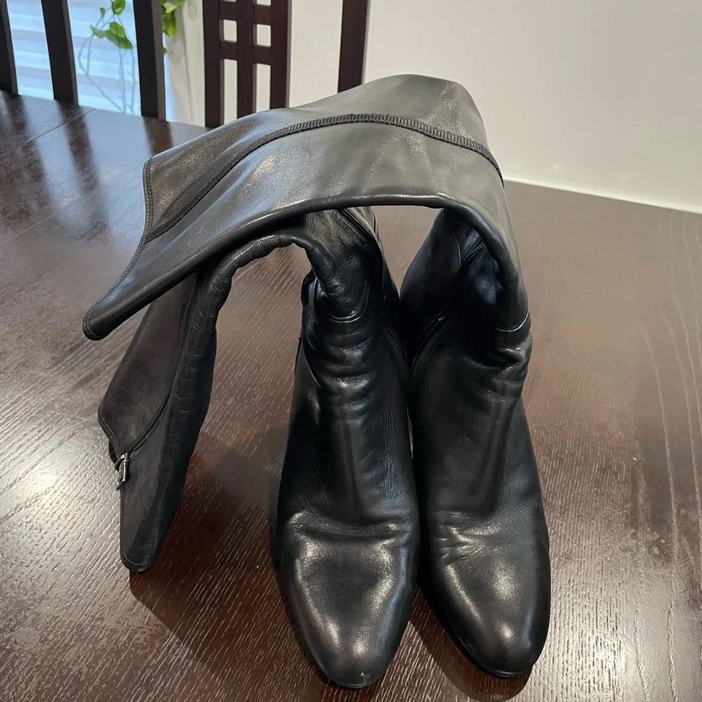 Prada Black Leather Boots size 39.5 - Picture 5 of 13